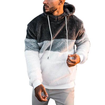 China European and American Autumn And Winter Men's Casual Loose Plush Bejirog Viable Thick Warm Hooded Top Sweater for sale