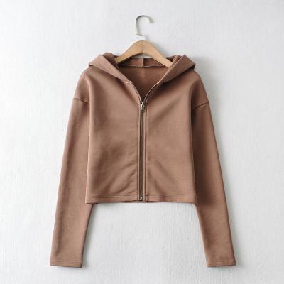 China Coatinstrendy European and American Fashion Hooded Shorts Style Casual Long Sleeve Women's Breathable Sweater for sale