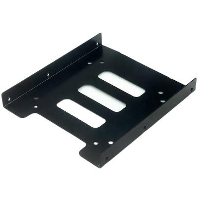 China Shockproof Hard Drives Box 2.5 Inch Metal Hard Drive Mounting Adapter Brand New Hard Disk Drive Bays Black SSD Bracket Bracket for sale
