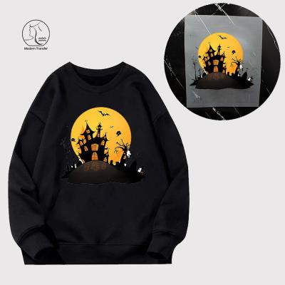 China Same Artwork Yunshang Service Ready To Press Heat Transfer Designs Printing Halloween Holiday Element Plastisol Iron On Patches Vinyl Transfer Sticker for sale