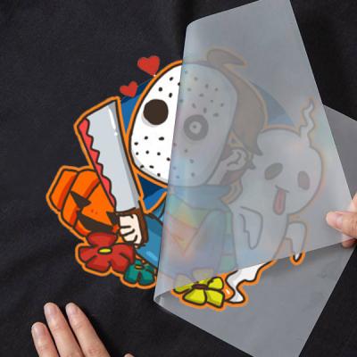 China Same Artwork Service Yunshang 2022 Old Vintage HALLOWEEN Custom Heat Transfer Sticker Vinyl Heat Transfer Designs Cute Pumpkin Design For T Shirts for sale