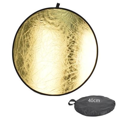 China Refletor de prata do estúdio da foto da dobradura 110cm do ouro dobrável à venda