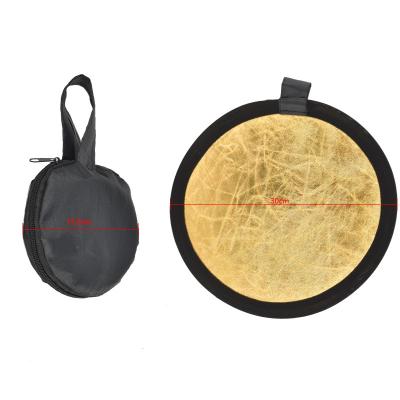 China Refletor leve dobrável do círculo 30cm de prata portátil para o estúdio da foto da fotografia à venda