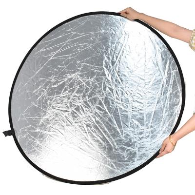 China refletor de dobramento de prata do estúdio da foto de 110cm para o estúdio fotográfico dobrável à venda