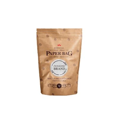 China Barrier Recycle PVC Coffee Packaging Square Bottom Paper Bag for sale