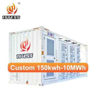 Chine Système de batterie BESS de 2 MWh 500 kW 1 mwh 40 pieds Récipient de stockage d'énergie solaire 3 MWh LIFEPO4 à vendre