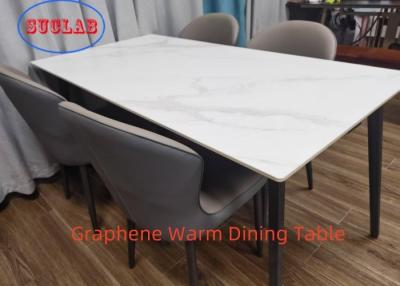 China Stylish Dining Experience with Hand Control and Heating Funriture Graphene Warm Dining Table for sale