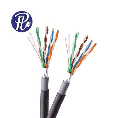 China PULLYCables Brand Lan Cable CAT5e Outdoor FTP Network Cable Super Speed PE Jacket 100Mhz 305m PL-LA59 for sale