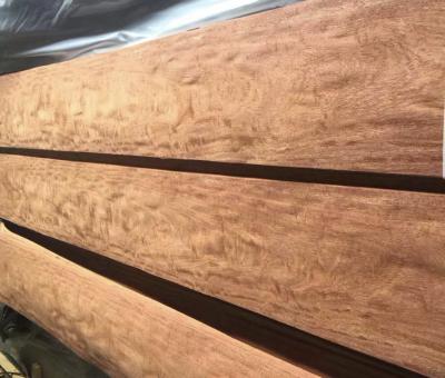 China Strong Transverse Tensile Strength Burmese Pear Natural Wood Veneer For Durable for sale