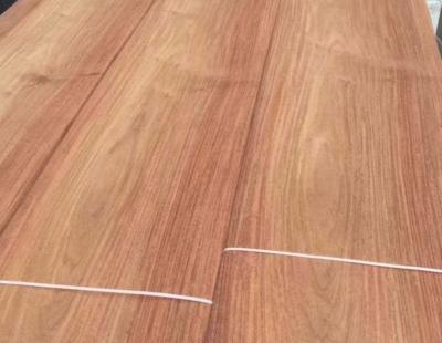 China Strong Transverse Tensile Strength Burmese pear Natural Wood Veneer for Durable for sale