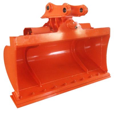 China Construction works 1800mm Width Hitachi ZX120 Excavator Tilt Bucket With Bolted Cutting Edge for sale