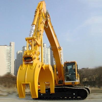 China Construction works Mechanical excavator grab with connection link for sale
