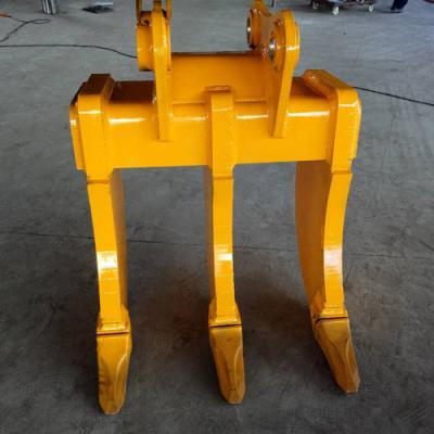 China Construction works Excavator Multi Ripper Bucket High Hardness Q345b Steel Material for sale