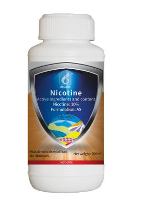 Cina 10% Nicotina vegetale spray di acari organici insetticida per piante commestibili in vendita