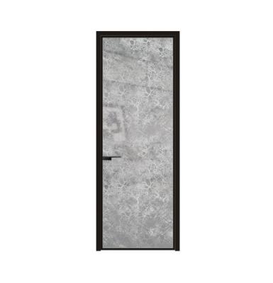 China Foshan waterproof aluminum doors aluminum alloy very borrow other doors 18 series borrow side kitchen toilet look door for sale