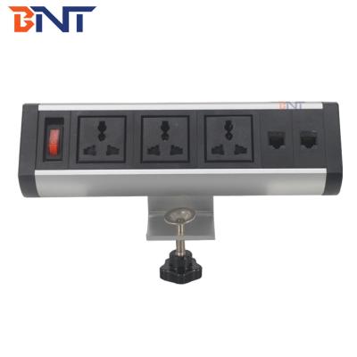 China multifuncional table top outlet socket power strip/office desk mounted power and data center for sale