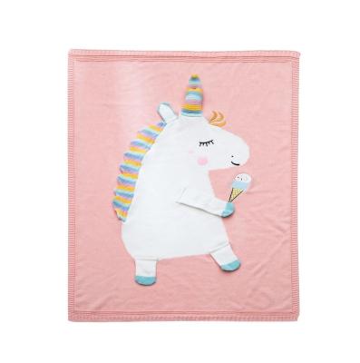 China Cotton knitted blankets for children for sale