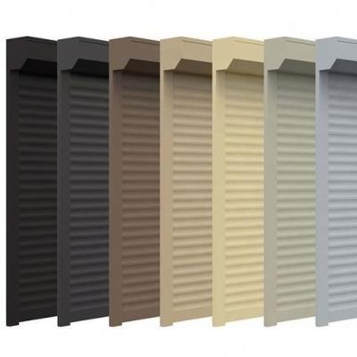 China Aluminum Alloy Italy Designed Insulated Aluminum Roller Shutter Slat For Doors And Windows for sale