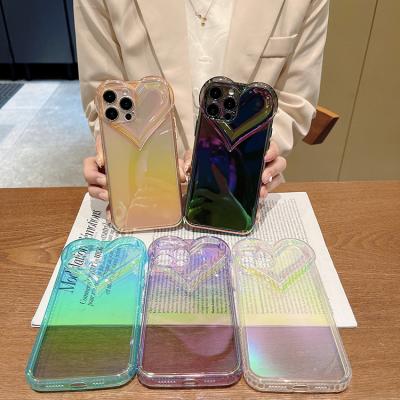 China Love Heart Shockproof Phone Cases For iphone 12 case 13 pro max xs max xr max ig style women and girl fashion cases for sale