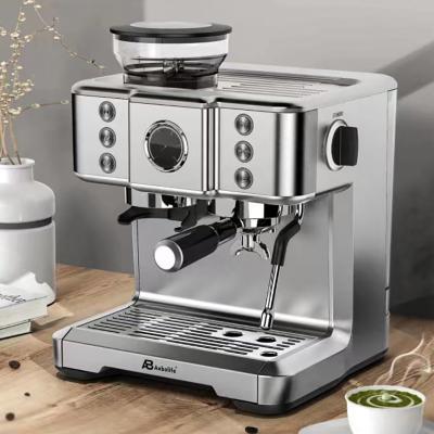 China Anbo Touchscreen Italy ULKA Pump Multifunctional Espresso Coffee Maker Machine With Grinder for sale