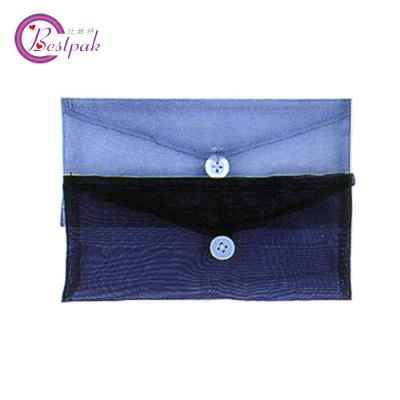 China Recyclable Fancy High Quality Envelope Shape Organza Bag for sale