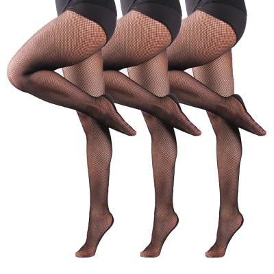 China Breathable Professional Interesting Net Cotton Bottoming Pantyhose Sexy High Waist Hollow Out Pantyhose Latin Dance Tights For Women for sale