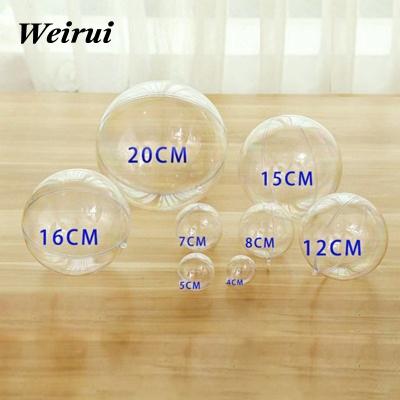 China A Variety Of Acrylic Plastic Transparent Hollow Hanging Ball 3-40cm (Diameter) Christmas Shapes Ball Festival Box / Party Stage Decoration Candy for sale