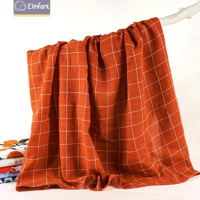 China PORTABLE Elinfant Baby Muslin Cotton Baby Wraps Washable Organic Baby Blanket for sale