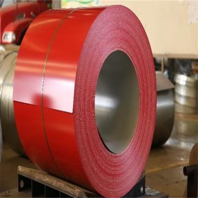 China PPGI 0,09-0,7 Espessura Chapas de aço galvanizadas pré-pintadas bobina de cor cor vermelha à venda