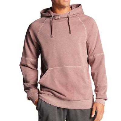 China Custom Pure Cotton Men's Wholesale Price Fitness Men's Wear Anti-wrinkle Street Pullover Simple Hoodie for sale