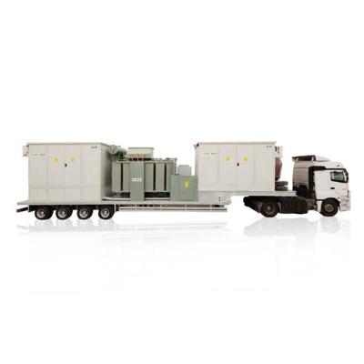 China Power Distribution System 11kv 33kv 66kv 132kv Mobile Substation With SF6 Oil Transformer Copper Winding Switch Gear for sale
