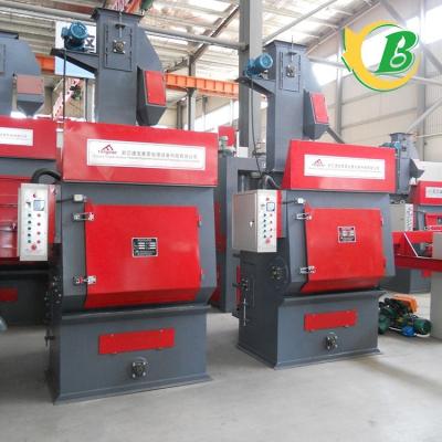 China Building Material Shops Classic Style Track Shot Blasting Rubber Machine Pulled For Medium And Large Parts Cleaning for sale