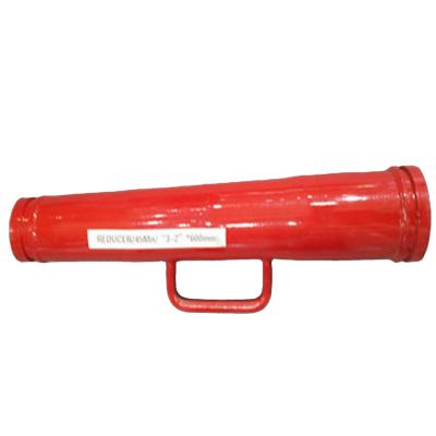 China Construction works Concrete Pump Seamless Steel Pipe Reducer 8mm Thickness Reducing Pipe for sale