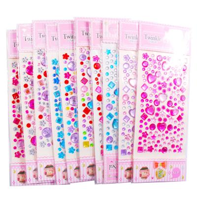 China Crystal Rhinestone Laptop Sticker Rhinestone Decorative Stickers Rhinestone Stickers Sheet Rhinestone Sticker Wholesale for sale