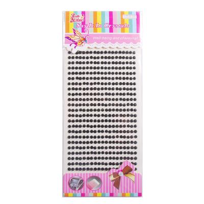 China Bulk Rhinestone Decorative Sticker Rhinestone Eyeliner Sticker Covers Rhinestone Nail Stickers for sale