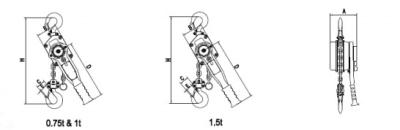 China 1 - 10 Ton Chain Driven Hoists With Wheel Width 50 - 100 Mm for sale