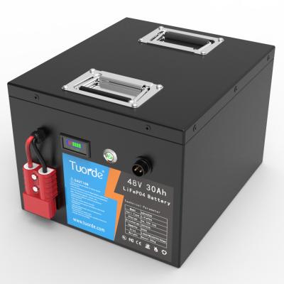 China Rechargeable Custom Lithium Battery Packs Long Cycle Life 48V 30Ah For AGV Forklift for sale