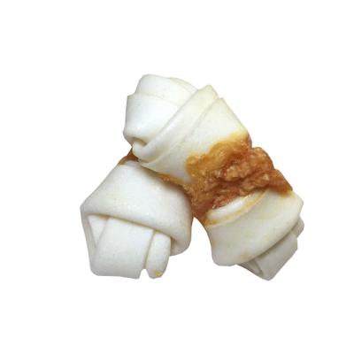 China Sustainable Chicken Wrapped Color Rawhide Bone For Dog Food Snack Chews for sale