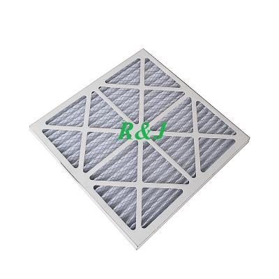 China Air Filtration System 24*24*1 Cardboard Frame Synthetic Fiber Panel Pre Air Filter China Supplier for sale