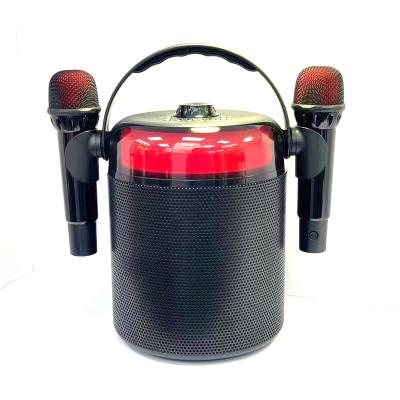 China Play Video Karaoke Speaker And Microphone For Singing Best Wireless Speaker Set LED Light Wireless BT Speakers for sale