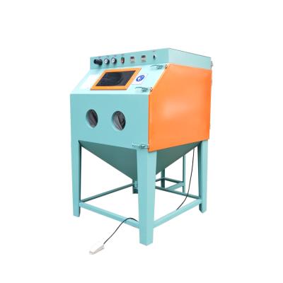 China Construction works Turntable Dry Sandblasting Machine with Cyclone for sale