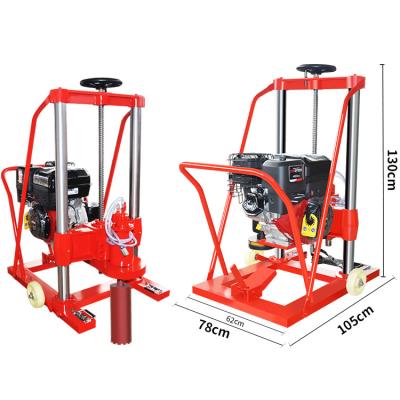 China Construction works Diesel / Gasoline Auto Forward Portable Horizontal Concrete Drilling Machine for sale