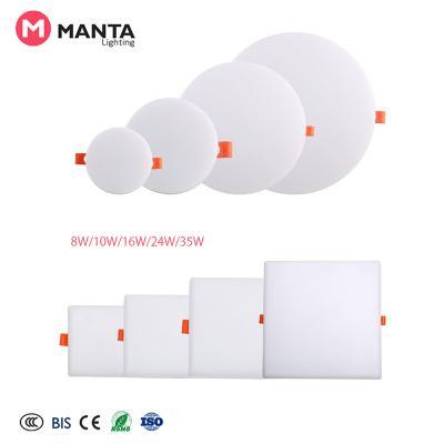 China Modern Good Quality Aluminum Round Square 3w 4w 6w 9w 12w 15w 18w 24w Smd Led Panel Light for sale