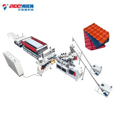 China Automatic High Quality Plastic PVC Roof Tile Manufacturing Machine à venda