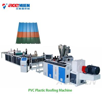 China Telhas de telhado trapezoidalmente onduladas do PVC do tambor que fazem a máquina à venda