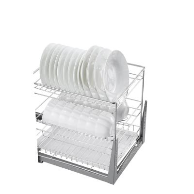 China Modern Stainless Steel Cabinet Knife Rest Storage Basket Nano Black Gold for sale