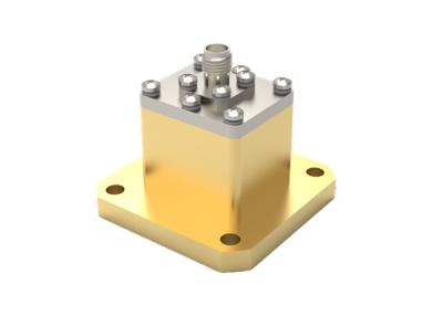 China 8.2GHz~12.5GHz WR90 tot SMA Vrouwelijke eindstartgolfgeleider tot coaxadapter SMA/BJ100-KFE2 Te koop
