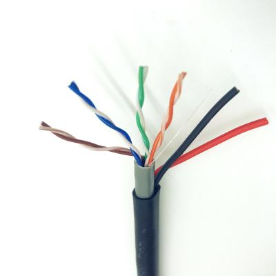 China White/Gray/Black Cctv Speed Tower Utp Cat5E Lan Network Cable 300 Meter 4 Pair Price for sale