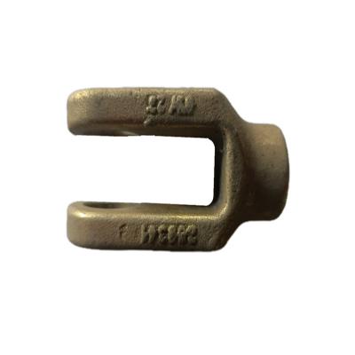 China Precision Bracket Aluminum Casting Pneumatic Fittings Heat Treatment U Shaped CNC Processing Hot Dip Galvanized Custom for sale