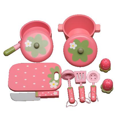 China Wooden Children's Toys Simulation Wooden Children's Play House Toys Mini Kitchen Model Toys for sale